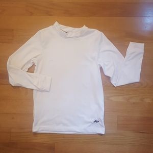 Boy Size 10-12 White Athletech Base Shirt